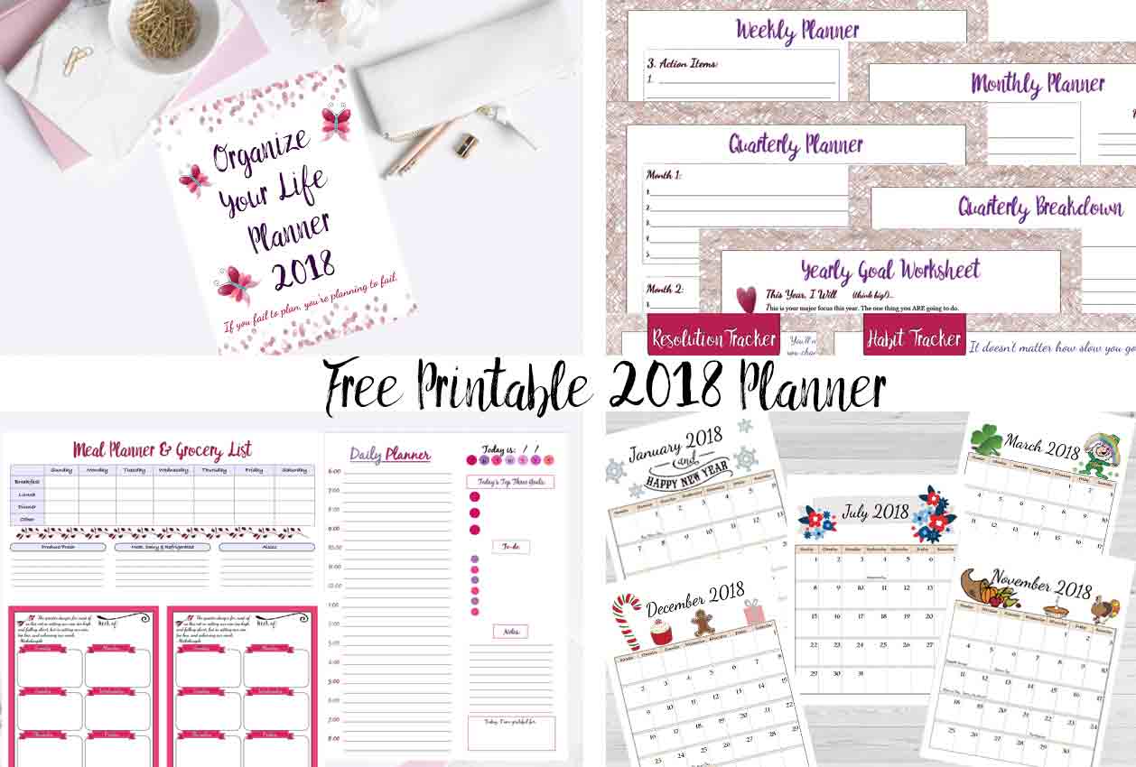 printable planner 2018