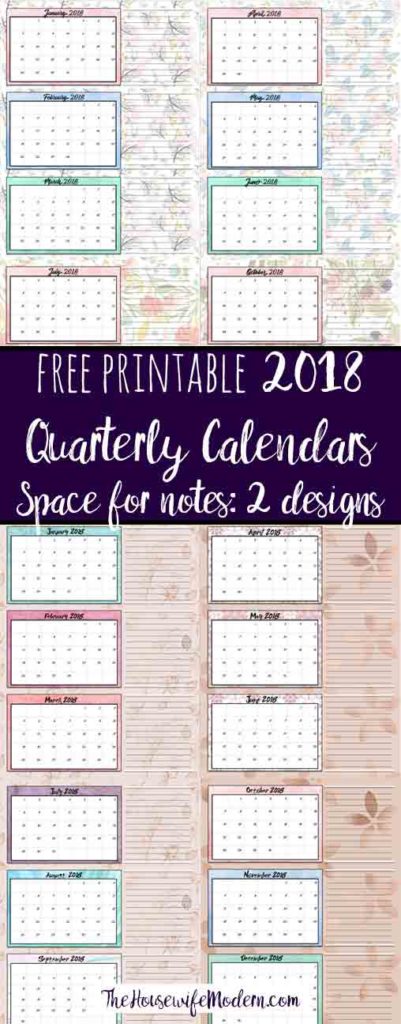 Quarterly Calendar Design : Free printable quarterly calendars designs Quarterly Calendar Design : Free printable quarterly calendars designs