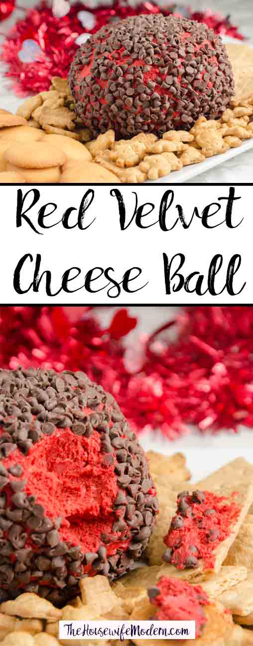Red Velvet Cheese Ball recipe. White chocolate, red velvet, and cream cheese combine to make an appetizer (or dessert) that is both delicious and sure to impress.