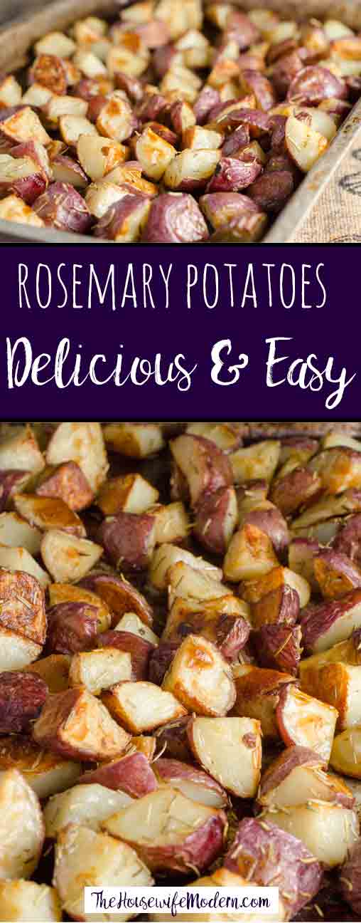 Easy Roasted Potatoes with Rosemary. Delicious balance of crispy, salty outside and soft, tender inside. Rosemary potatoes- easy and versatile.