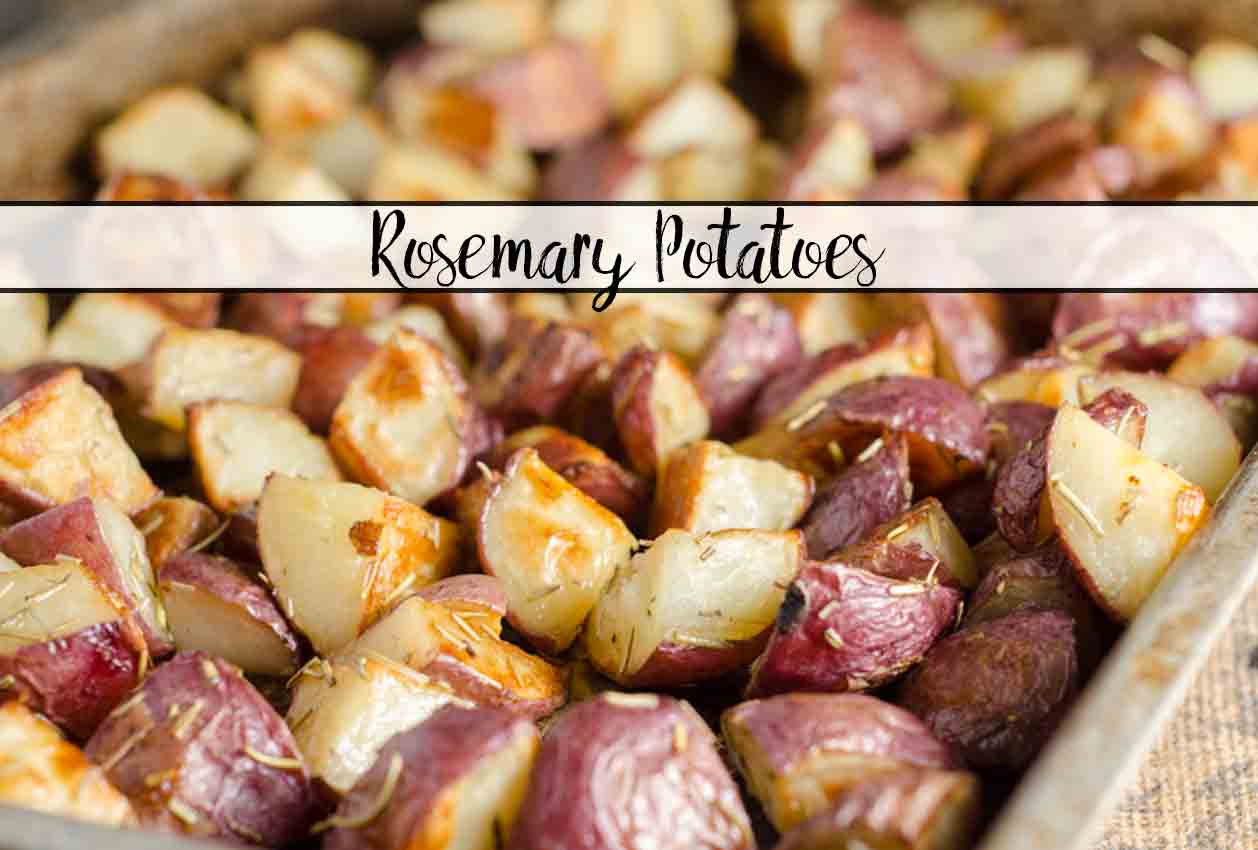 Easy Roasted Potatoes with Rosemary. Delicious balance of crispy, salty outside and soft, tender inside. Rosemary potatoes- easy and versatile.