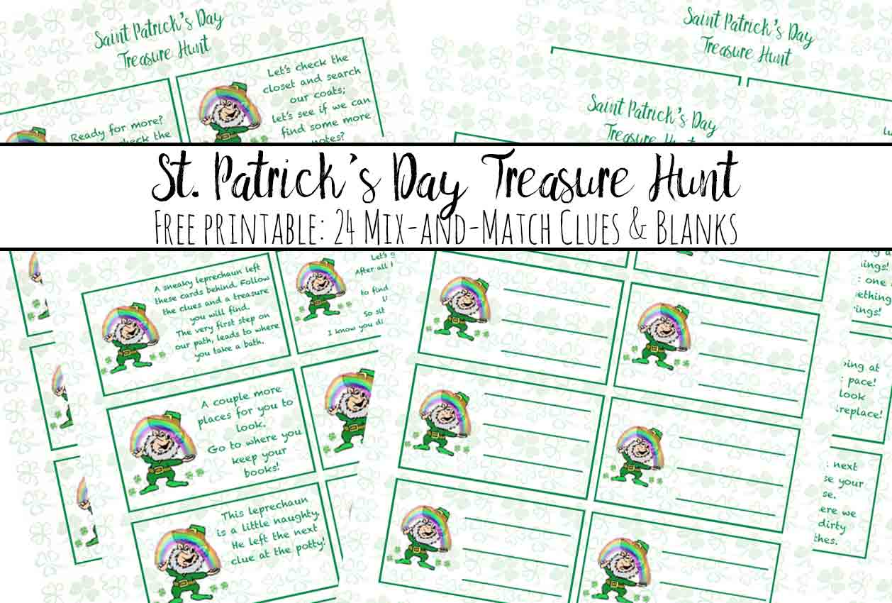 Free Printable St. Patrick’s Day Treasure Hunt
