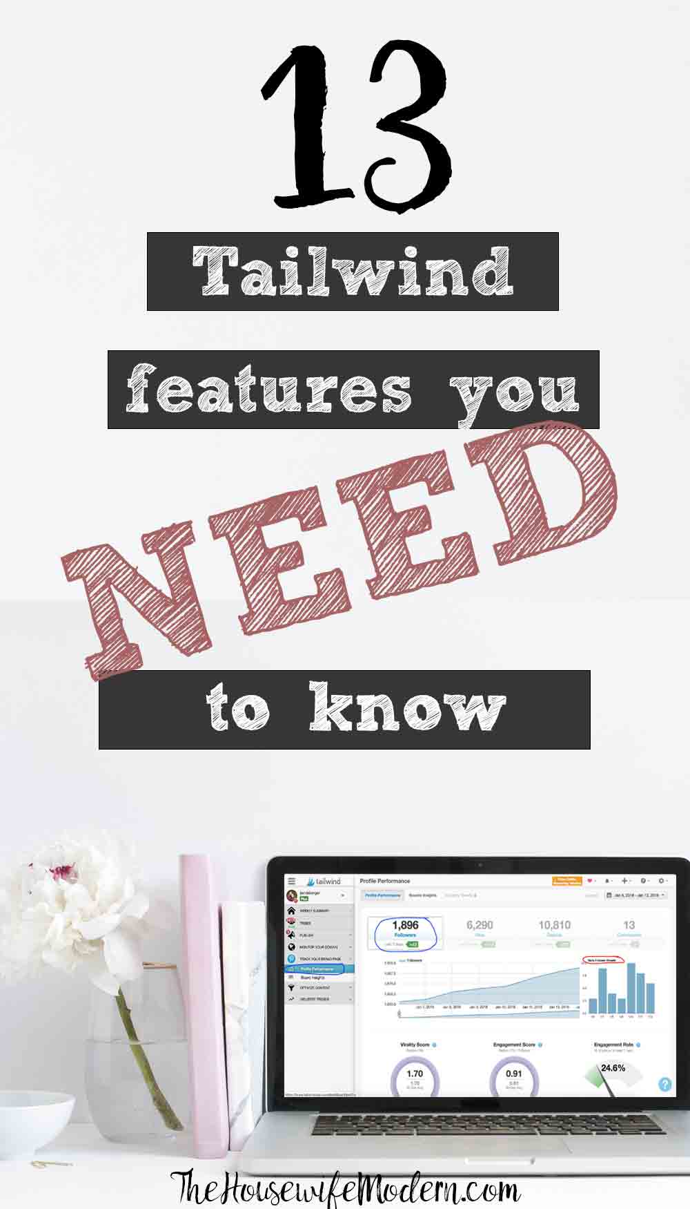 Tailwind Features_pin2 How to Use Tailwind: All the Features You Need to Know. Why I love Tailwind (my traffic is up by 487% in 3 little months), all of the features, and exactly how to use them. #tailwind #pinterest #blog #blogging #tailwindfeatures #traffic