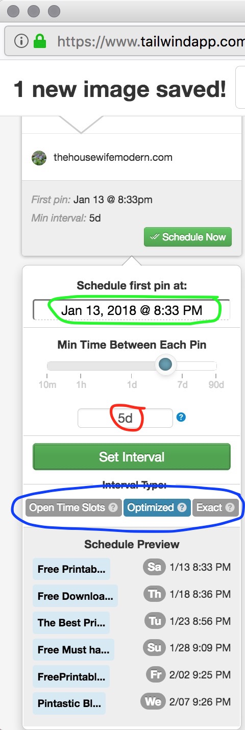 Tailwind_Interval_pick interval & slot How to Use Tailwind: All the Features You Need to Know. Why I love Tailwind (my traffic is up by 487% in 3 little months), all of the features, and exactly how to use them.
