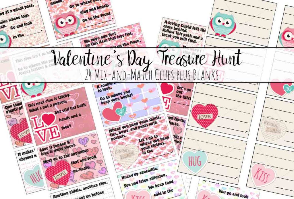 Free Printable Valentine's Day Treasure Hunt