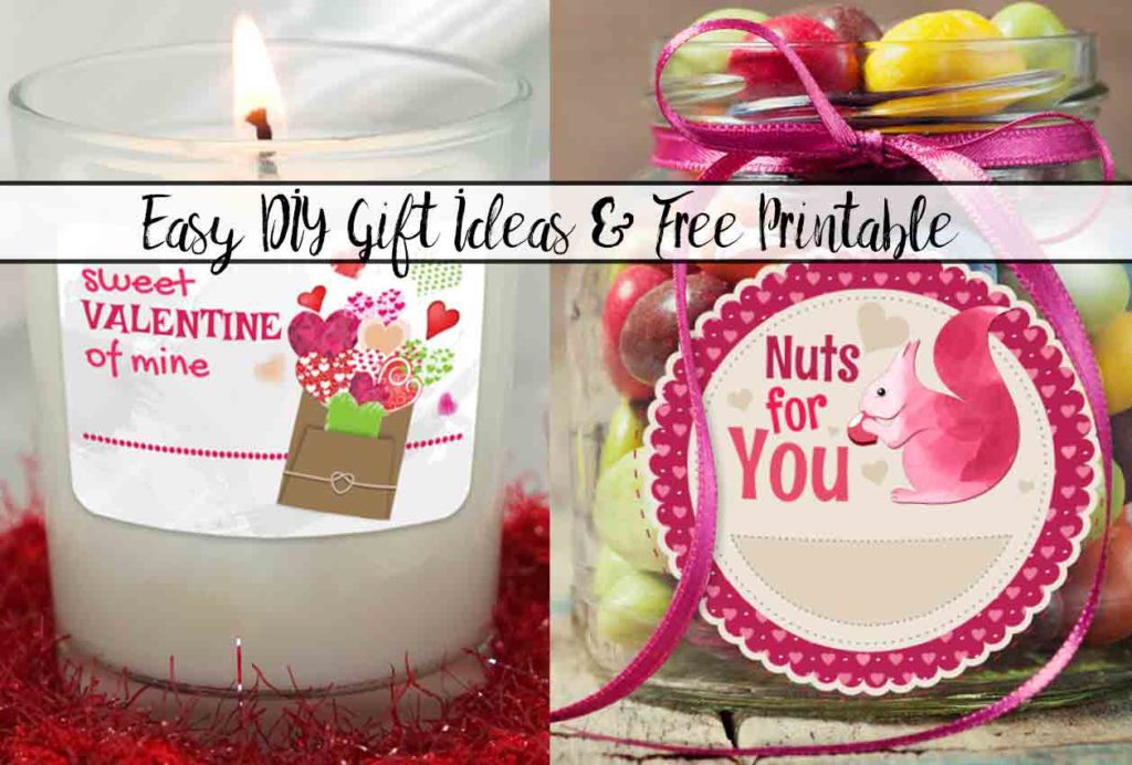 Easy DIY Valentine’s Day Gift Ideas with Free Printable: practical, easy gifts to give this Valentine's Day with cute FREE printable labels (multiple designs!).