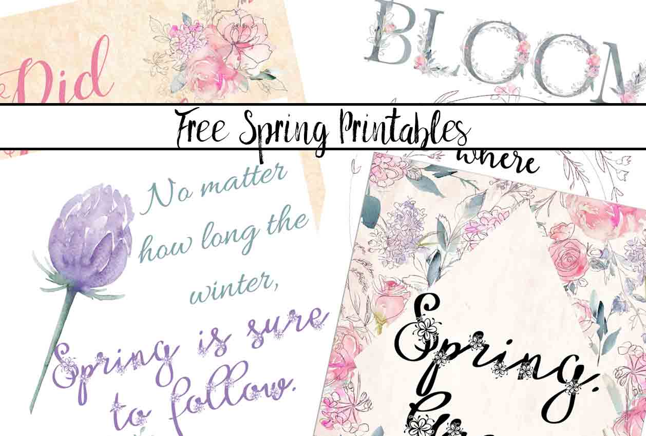 Free Spring Printables: Brighten Up Your Home