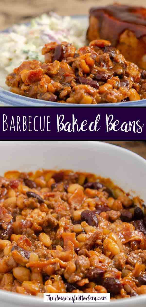 Southern Style Barbecue Baked Beans with Bacon