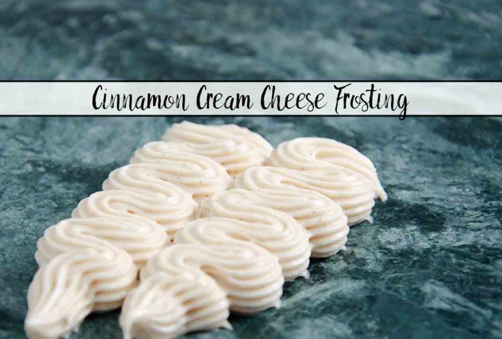 Cinnamon Cream Cheese Frosting. Easy to make, delicious and versatile. Spicy, sweet, creamy, and delicious. Use on rolls, anything pumpkin flavored, and more.