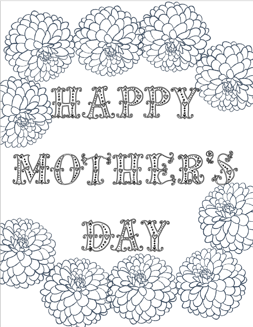 Mother s Day Coloring Pages Printable