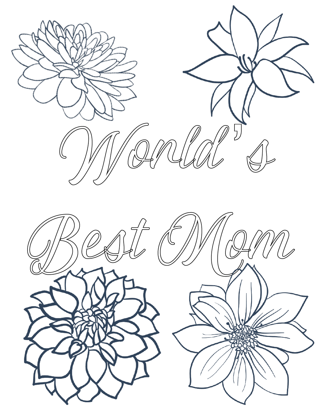 Free Printable Mother s Day Coloring Pages 4 Designs Free Printable Mother s Day Coloring Pages 4 Designs