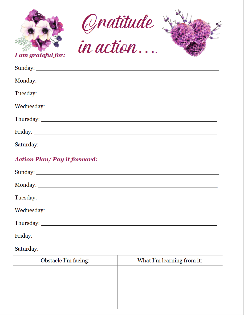 How To Practice Gratitude And Free Printable Gratitude Journal