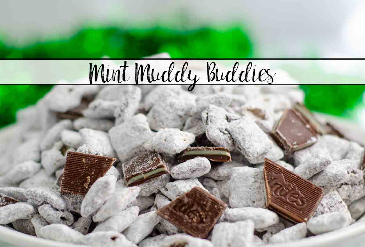 Andes Mint Muddy Buddies, aka: Andes Mint Puppy Chow