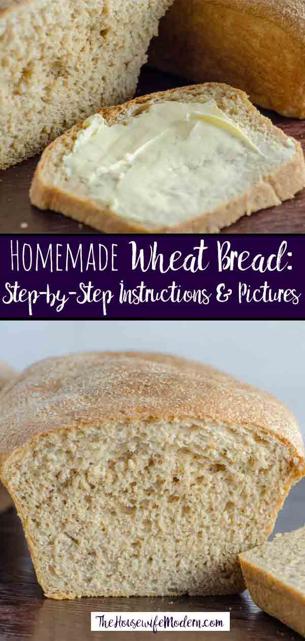 Perfect Homemade Wheat Bread (and it works for sandwiches). Tastes better & saves money! Step-by-step pictures and descriptions.