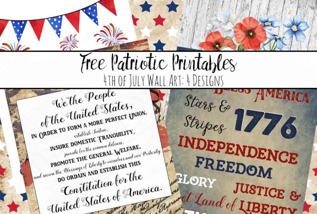Free Printable Fourth of July Wall Art
