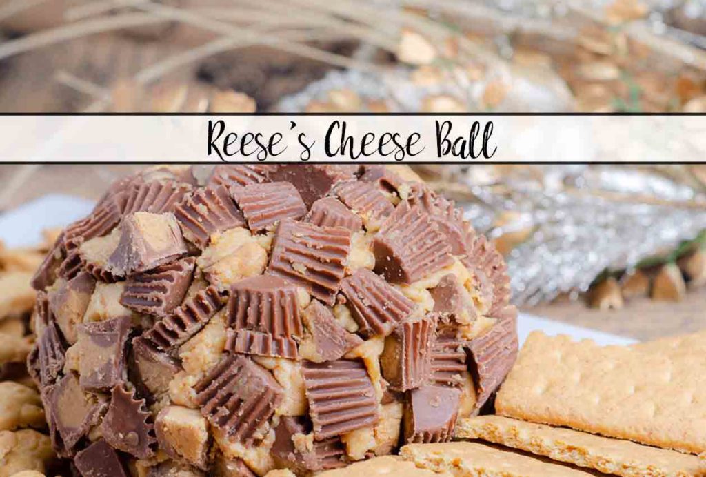 Reese's Peanut Butter Cup Cheese Ball. This to-die-for dessert (or appetizer!) is easy to make and absolutely delicious. I always catch at least one guest eating it with a spoon instead of on the graham crackers.