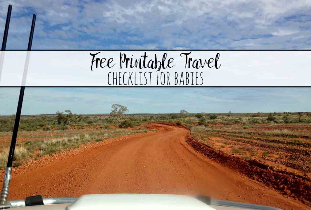 Free Printable Travel Packing List for Babies. A free printable checklist of the all the essentials you need for traveling with a baby.