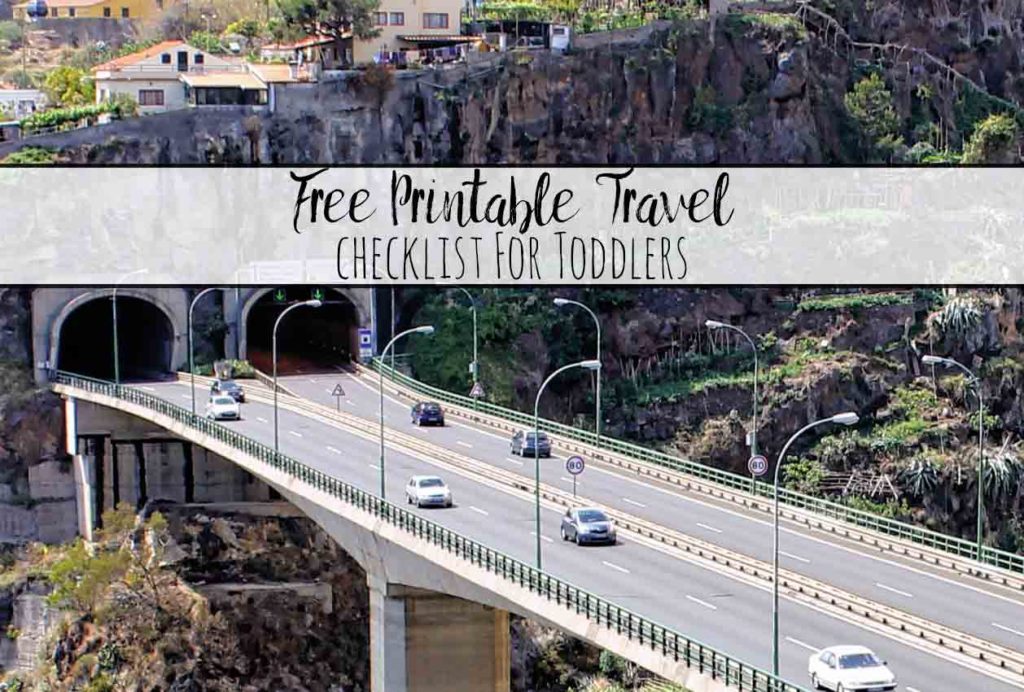 Free Printable Travel Packing List for Toddlers. A free printable checklist of the all the essentials you need for traveling with a toddler.