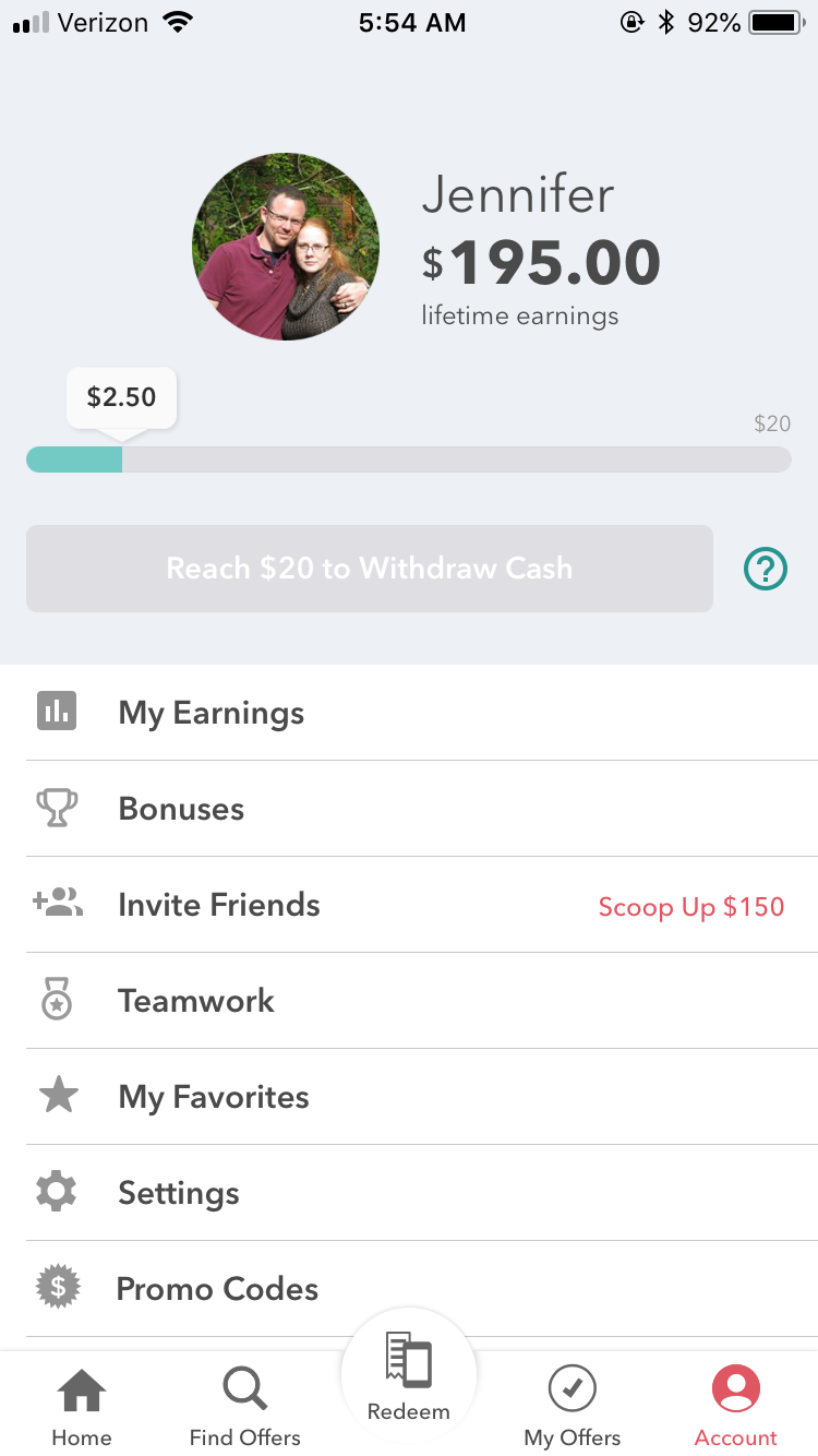 ibotta ibotta lifetime savings!