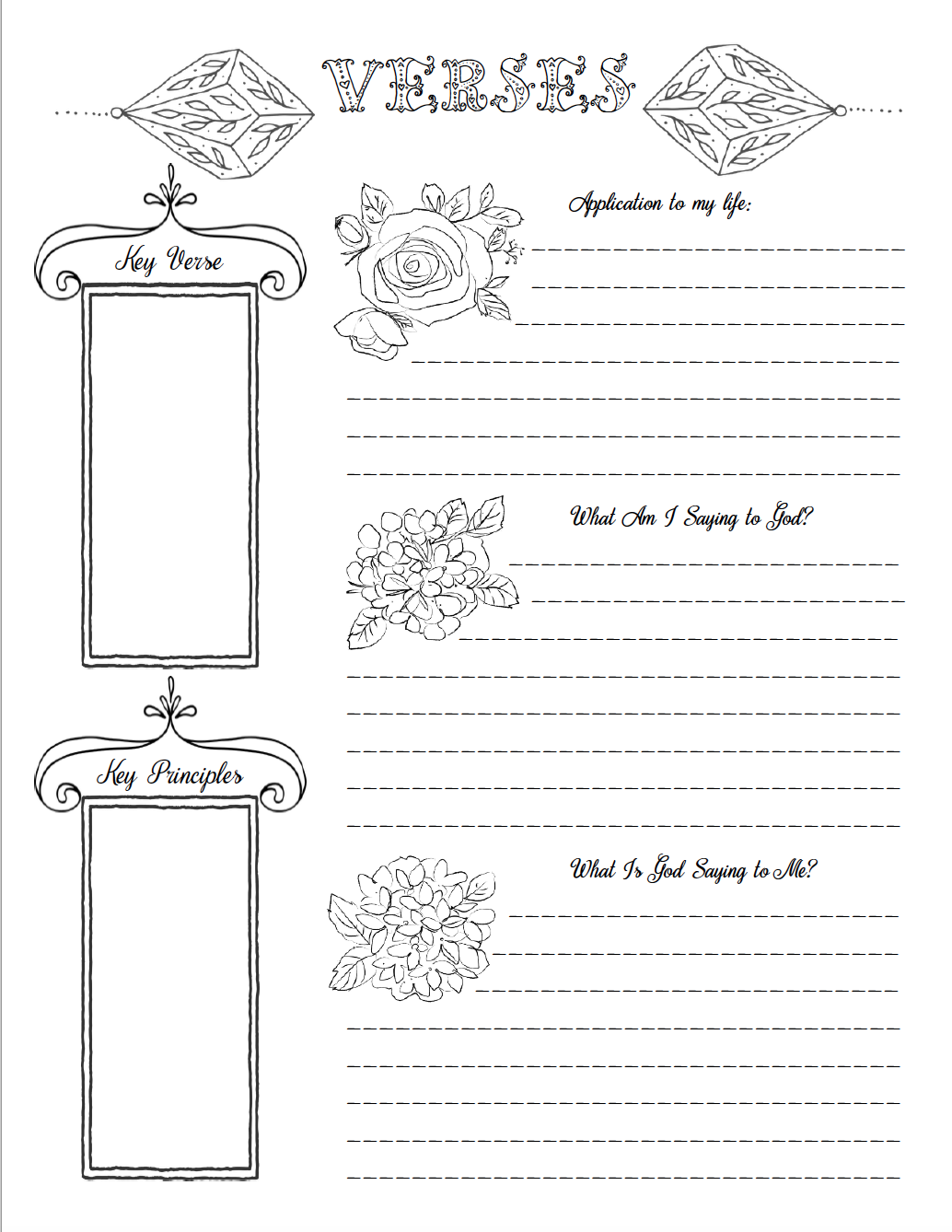 Free Bible Journaling Printables (Including One You Can