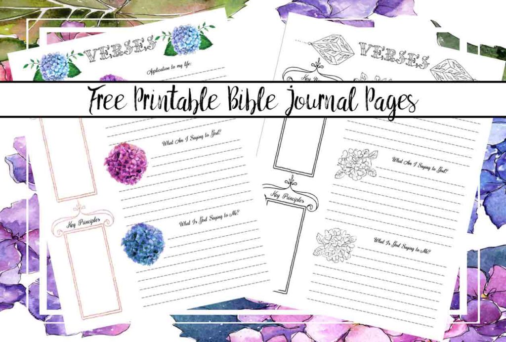 Featured image of free Bible journaling printables