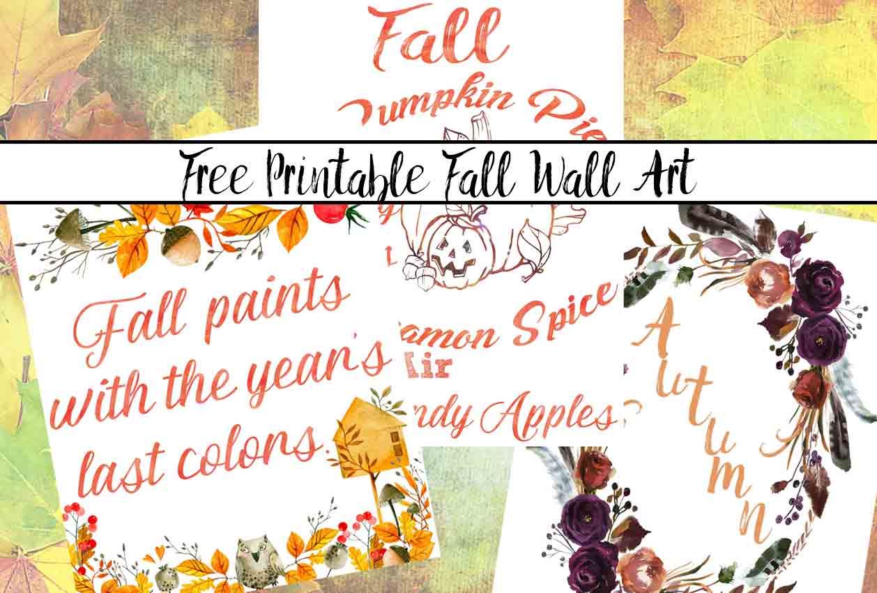 Free Printable Fall Wall Art: 3 Designs
