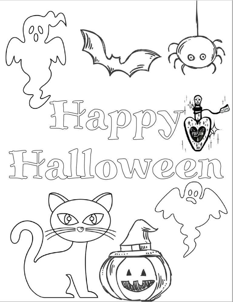 Free Printable Halloween Coloring Pages for Kids