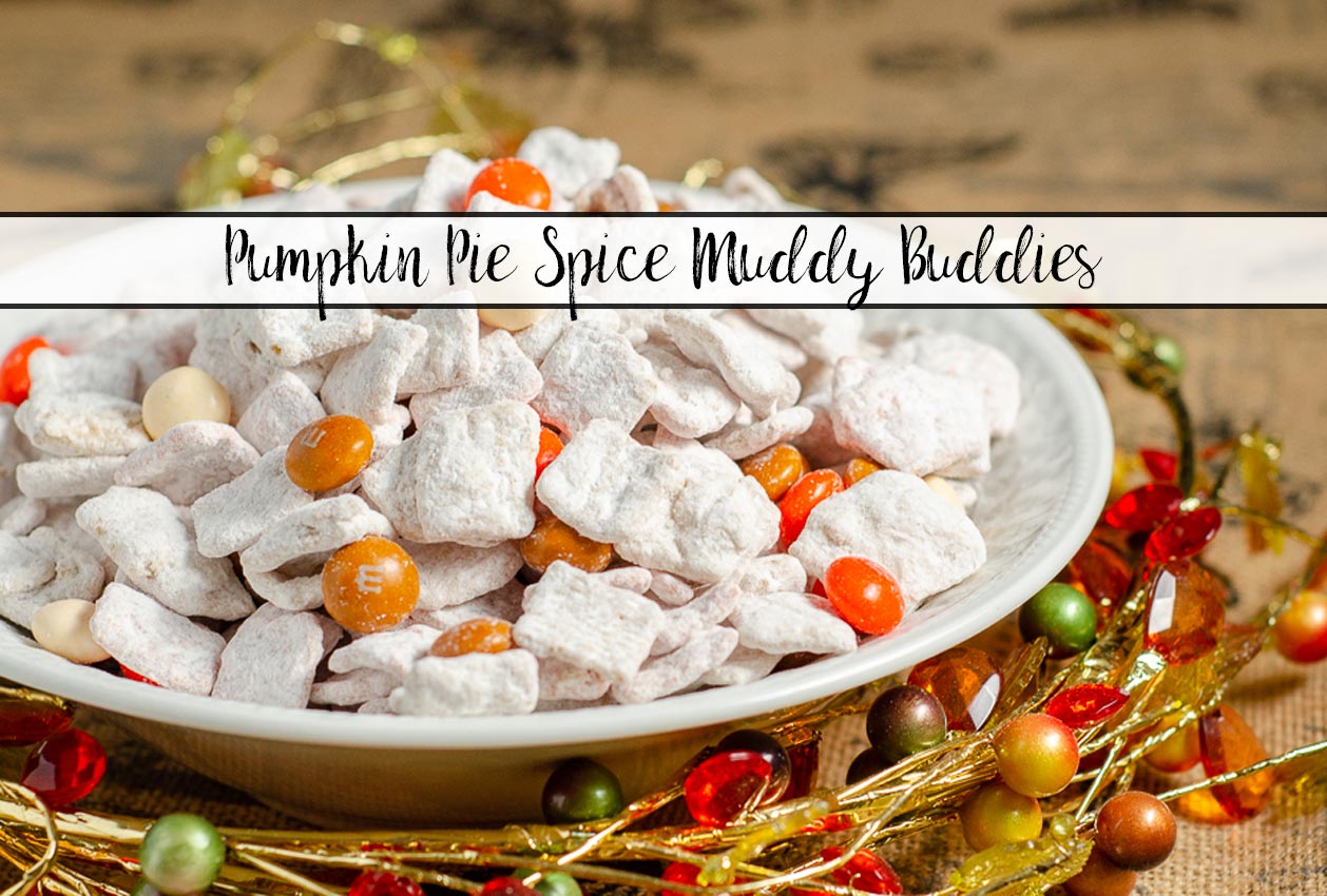 Pumpkin Pie Spice Muddy Buddies. Cinnamon Toast Crunch, white chocolate, and pumpkin pie spice combine to make a delicious, easy, fall treat.