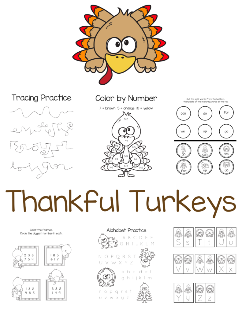 Thanksgiving Activity for Kids. Part of Free Thanksgiving Printables Round-Up. Over 50 free Thanksgiving printables including decor, planners, labels, food decoration, and more! #thanksgiving #free #printable #freeprintable #thanksgivingprintable