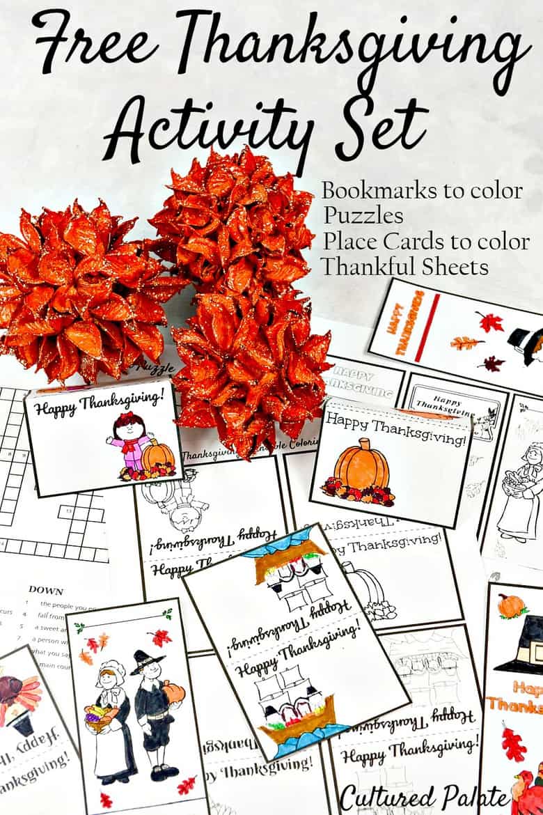 Thanksgiving-Activity-Set-pin-1 Thanksgiving Activity Set. Part of Free Thanksgiving Printables Round-Up. Over 50 free Thanksgiving printables including decor, planners, labels, food decoration, and more! #thanksgiving #free #printable #freeprintable #thanksgivingprintable