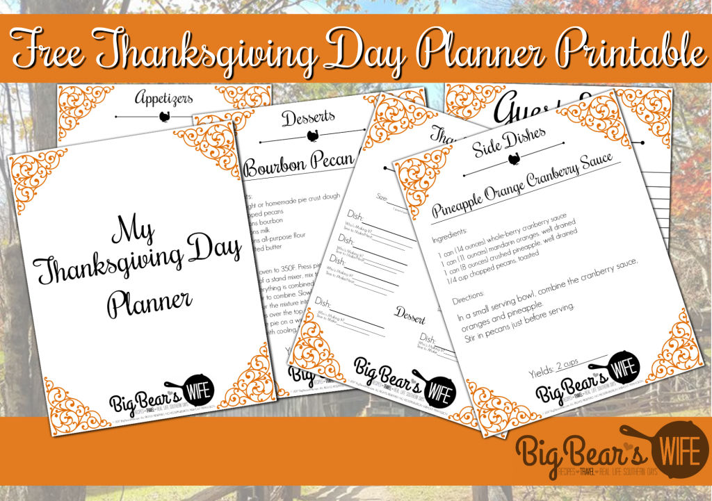 Thanksgiving Planner Printable. Part of Free Thanksgiving Printables Round-Up. Over 50 free Thanksgiving printables including decor, planners, labels, food decoration, and more! #thanksgiving #free #printable #freeprintable #thanksgivingprintable