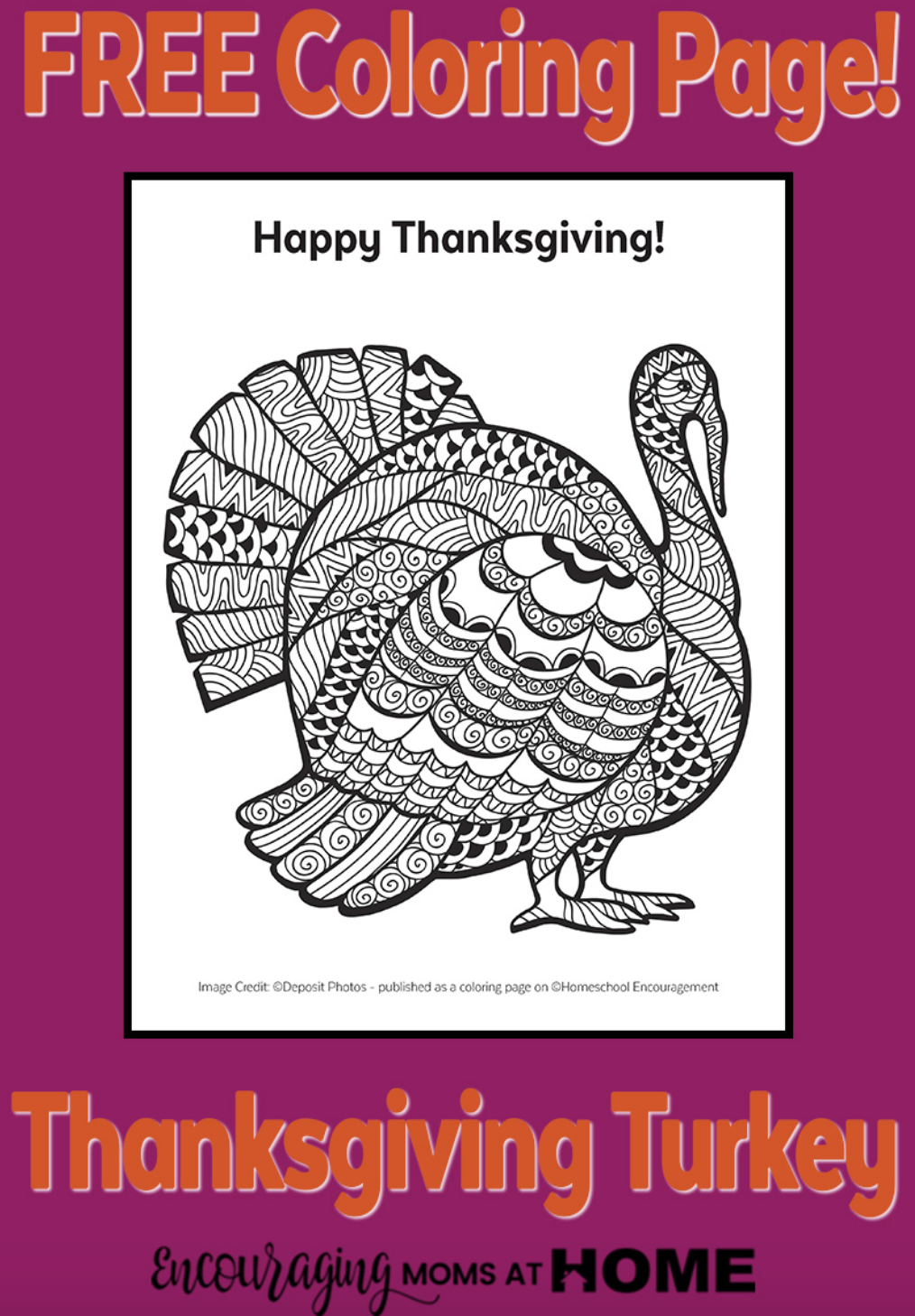 Turkey Coloring Page Thanksgiving Coloring Page. Part of Free Thanksgiving Printables Round-Up. Over 50 free Thanksgiving printables including decor, planners, labels, food decoration, and more! #thanksgiving #free #printable #freeprintable #thanksgivingprintable
