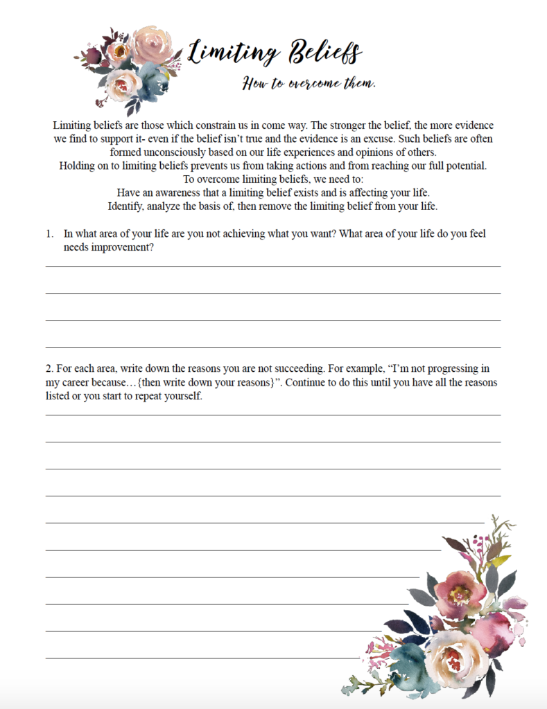 Self-Limiting Beliefs and How to Overcome Them