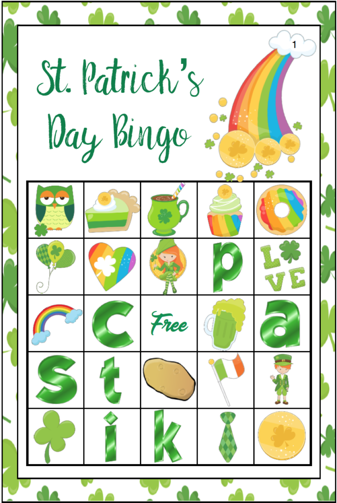 Free Printable St. Patrick’s Day Bingo 40 Cards