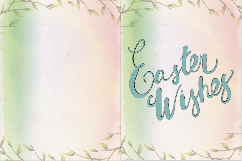 Bunny with eggs easter card. Free Printable Easter Cards. 4 different, adorable designs for everyone you know- children, friends, and family. #easter #card #eastercards