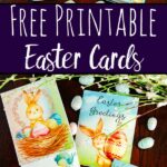 Free Printable Easter Cards. 4 different, adorable designs for everyone you know- children, friends, and family. #easter #card #eastercards