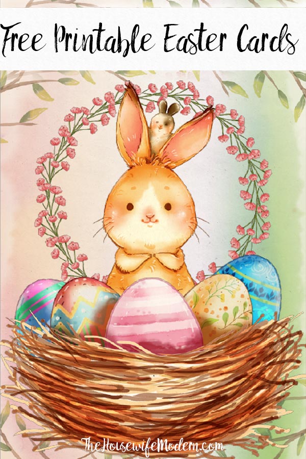 Free Printable Easter Cards. 4 different, adorable designs for everyone you know- children, friends, and family. #easter #card #eastercards