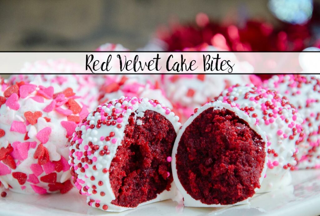 Red Velvet Cake Bites. Moist red velvet mixed with luscious white chocolate cream cheese frosting. A classy, beautiful dessert for all occasions.