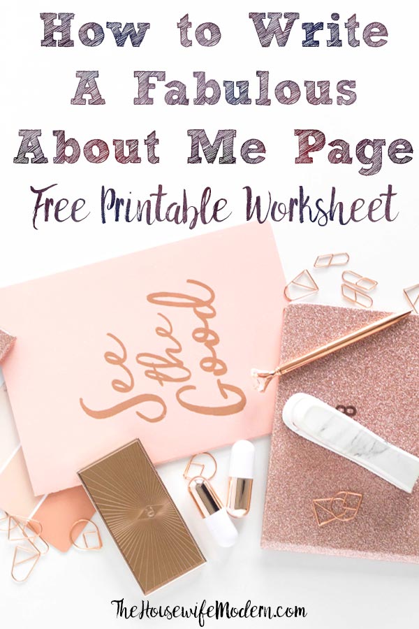 Pink desktop accessories with text overlay.