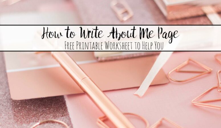 Pink desktop accessories with text overlay.