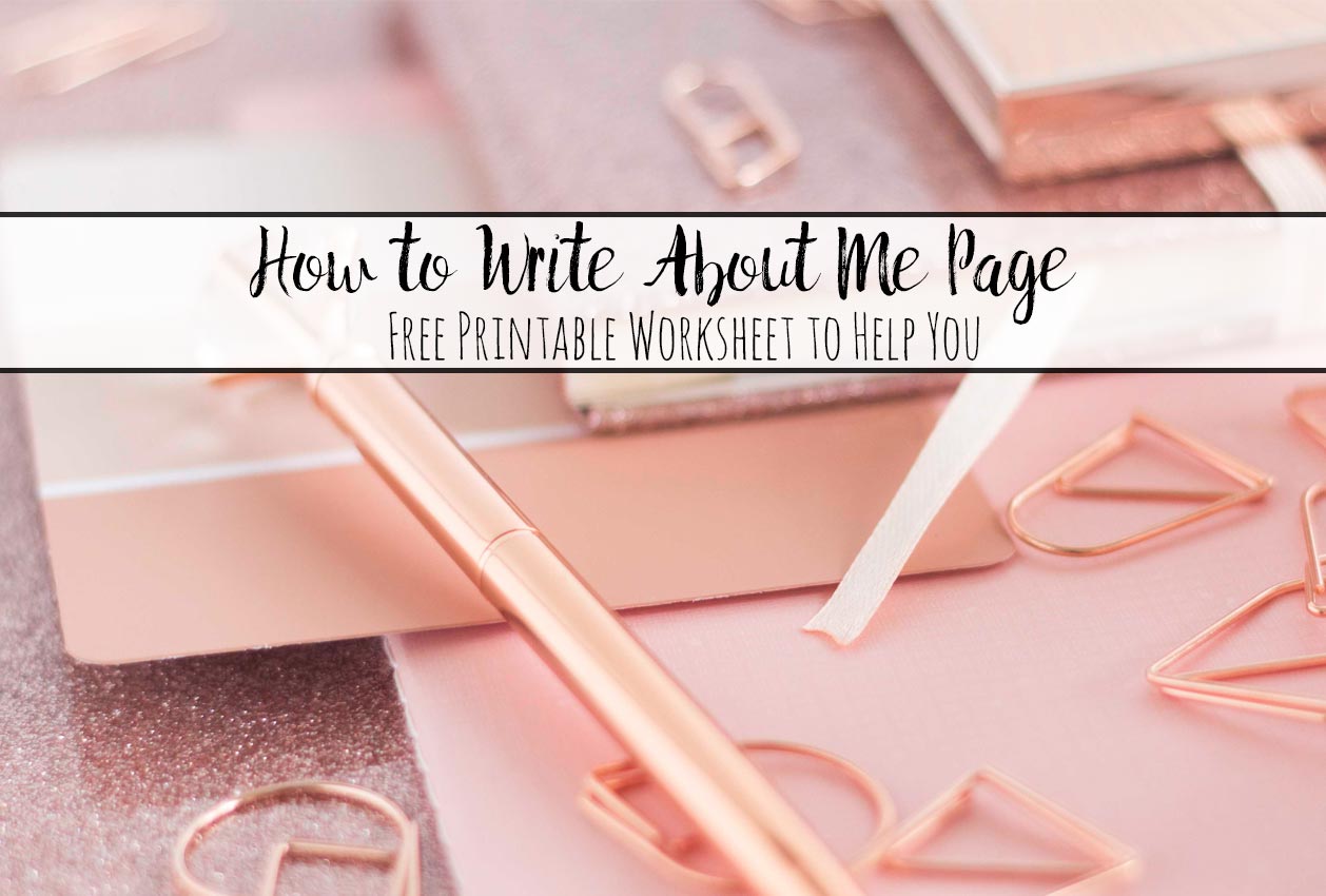 Pink desktop accessories with text overlay.