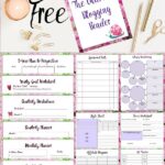 Pin image for free printable blogging planner.