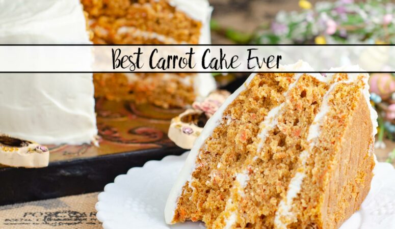 Moist, Best Carrot Cake Ever With Cream Cheese Frosting