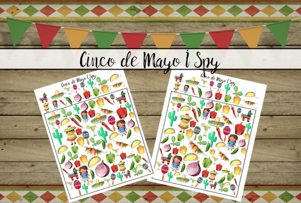 Cinco de Mayo I Spy {Free Printable}