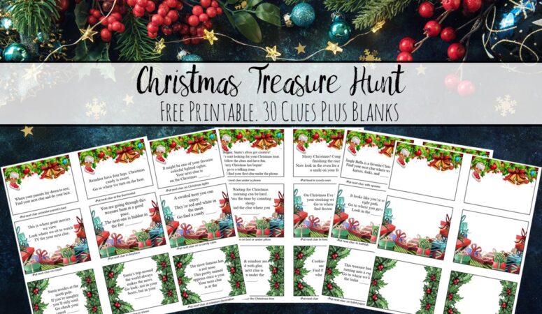 Free Printable Christmas Treasure Hunt