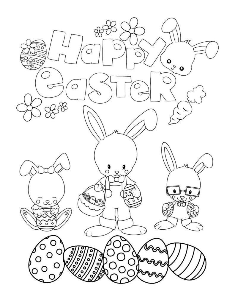 free printable easter coloring pages free fun for kids