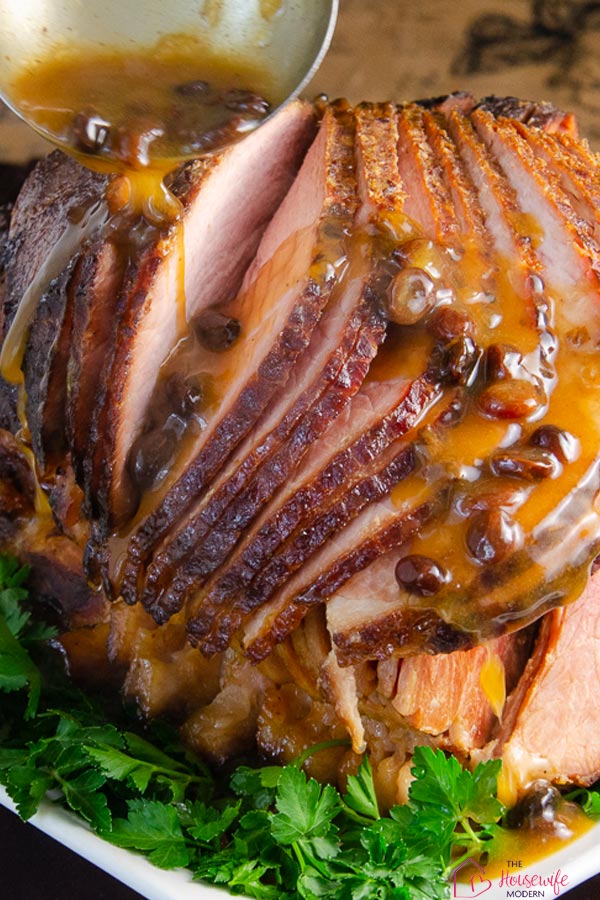 Maple Glazed Ham with Cider Raisin Sauce