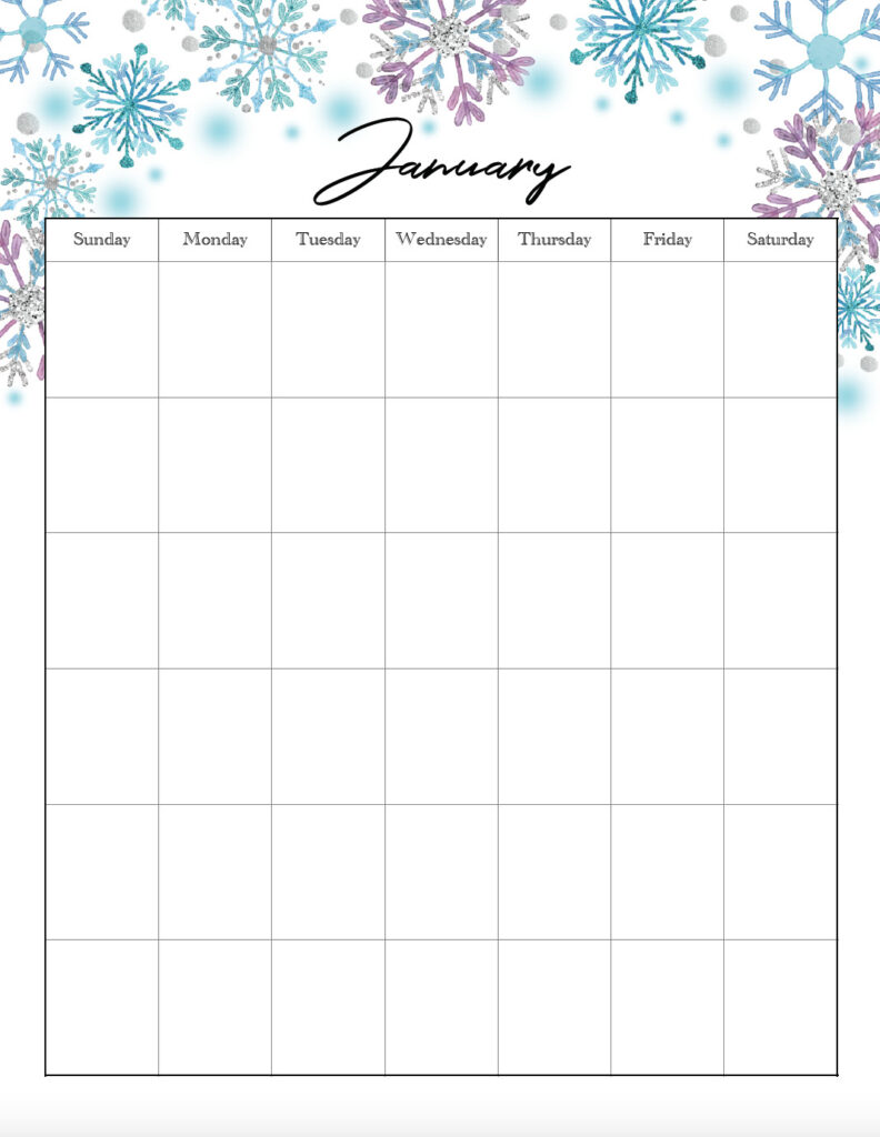 January vertical holiday