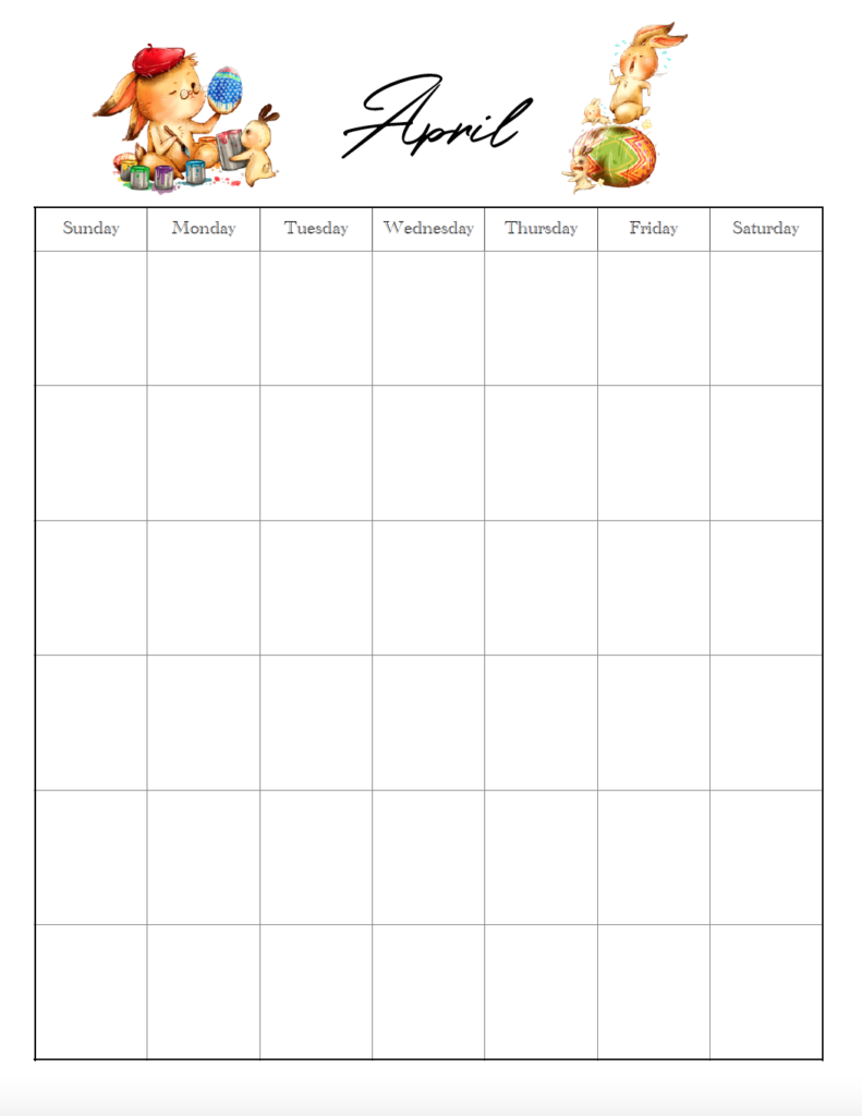 April vertical holiday