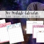 Featured image for free printable blank calendars
